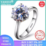 Zirconia Engagement Wedding Rings Tibetan Silver