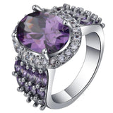 Purple Marquis Cut Zircon Wedding Ring for Women