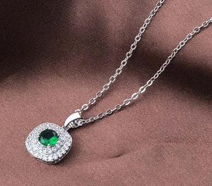 1.25ct Zircon Pendant Necklace for Women Wedding and Engagement