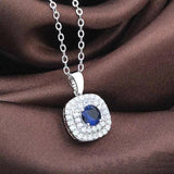 1.25ct Zircon Pendant Necklace for Women Wedding and Engagement