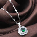1.25ct Zircon Pendant Necklace for Women Wedding and Engagement