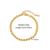 Chic Hollow Heart Stainless Steel Bracelet - Women's Waterproof Jewelry