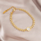European Retro Love Fritillary Bracelet Titanium Steel