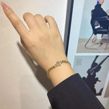 European Retro Love Fritillary Bracelet Titanium Steel