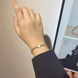 European Retro Love Fritillary Bracelet Titanium Steel