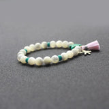 Natural Stone Bracelet with Shell Beads Starfish Spike Charm NSB1020