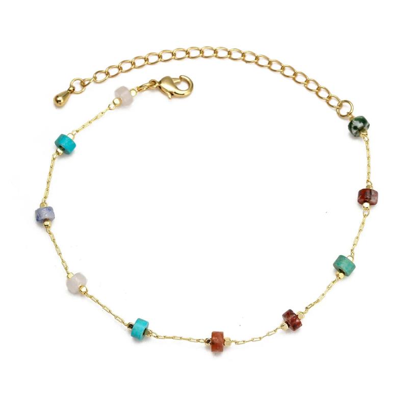 Crystal Beads Bracelet Copper Boho Beach Jewelry Gift