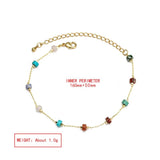 Crystal Beads Bracelet Copper Boho Beach Jewelry Gift