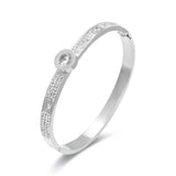 Crystal Watch Charms Bracelet Stainless Steel Chain Jewelry
