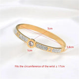 Crystal Watch Charms Bracelet Stainless Steel Chain Jewelry