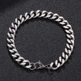 Cuban Chain Stainless Steel Bracelet Men Women Hand Chain GS0142