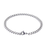 Cuban Chain Stainless Steel Bracelet Men Women Hand Chain GS0142