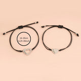 Mother Daughter Infinity Heart Bracelets Adjustable Rope