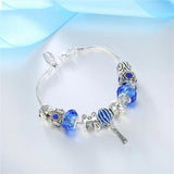Glass Bead Charm Bracelet for Women DIY Jewelry Making