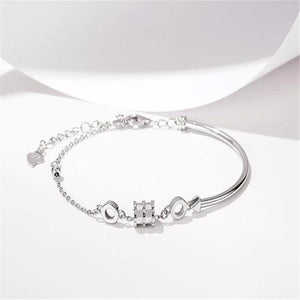 High Silver Women's Bracelet for Cocktail Party