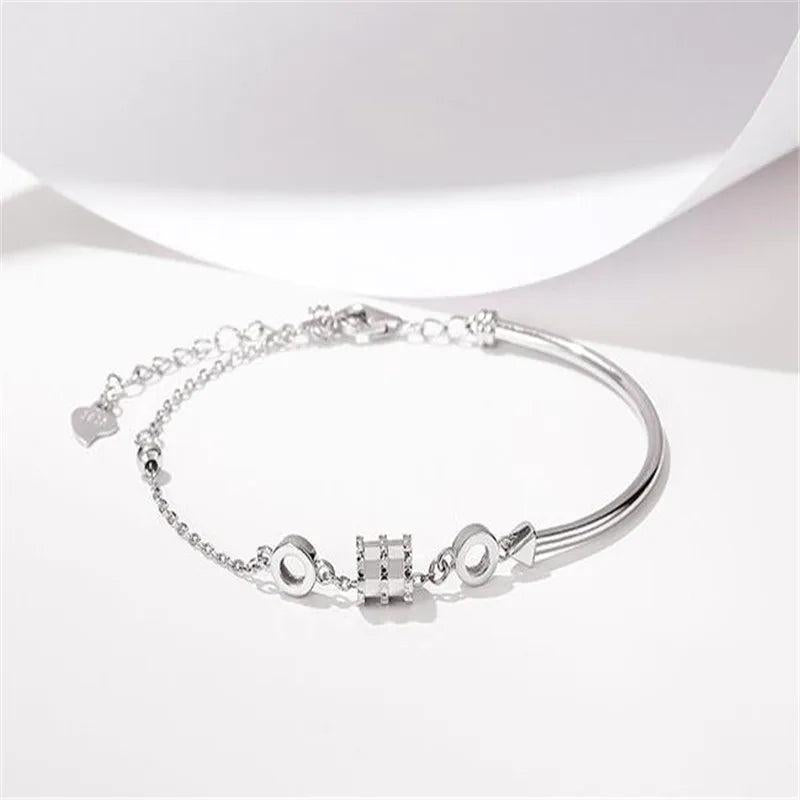 High Silver Women's Bracelet for Cocktail Party