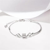 High Silver Women's Bracelet for Cocktail Party
