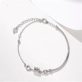 High Silver Women's Bracelet for Cocktail Party