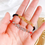 Vintage Copper Women Mama Charm Bracelet Bangles