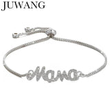 Vintage Copper Women Mama Charm Bracelet Bangles
