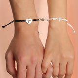 Vintage Punk Heart Magnet Bracelets Romantic Jewelry