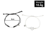 Vintage Punk Heart Magnet Bracelets Romantic Jewelry