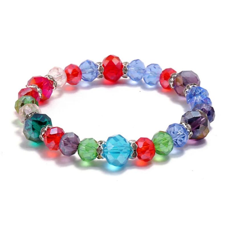 Crystal Beads Bracelet Elastic Bangle Rhinestone Charm Wristbands