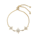 Zirconia Crystal Stars Slave Chain Bracelet Rhinestone Waistbands