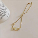 Zirconia Crystal Stars Slave Chain Bracelet Rhinestone Waistbands