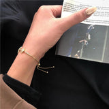 Zirconia Crystal Stars Slave Chain Bracelet Rhinestone Waistbands