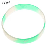 12mm Glow in the Dark Star Rubber Wristband Silicone Luminous Bracelet
