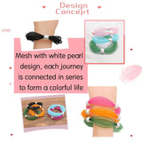 Mesh Beaded Bracelets For Women Boho Jewelry