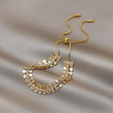 Sequins Adjustable Bracelet for Women Handicraft Jewelry