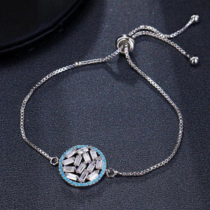 Zircon Bracelet for Women Cubic Zirconia Chain Link Charm Bracelet