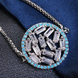 Zircon Bracelet for Women Cubic Zirconia Chain Link Charm Bracelet