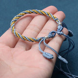 Adjustable Vintage Beaded Lanyard Bracelet for Men Women