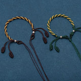 Adjustable Vintage Beaded Lanyard Bracelet for Men Women