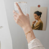 Adjustable Stainless Steel Round Snake Chain Slider Bracelet