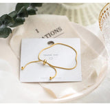 Adjustable Stainless Steel Round Snake Chain Slider Bracelet