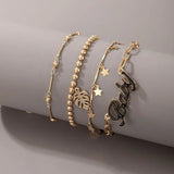 Geometric Star Letters Bracelet
