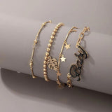 Geometric Star Letters Bracelet