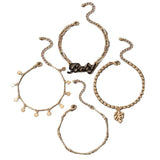 Geometric Star Letters Bracelet