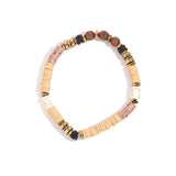 Colorful Polymer Clay Shell Bracelet Adjustable Elastic Beach Jewelry