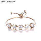 CZ Bracelet Silver Adjustable Girl's Jewelry