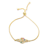 Micro-inlaid zircon Planet pull lucky bracelet - Adjustable size planet jewelry