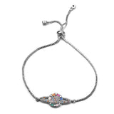 Micro-inlaid zircon Planet pull lucky bracelet - Adjustable size planet jewelry