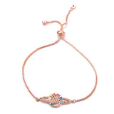 Micro-inlaid zircon Planet pull lucky bracelet - Adjustable size planet jewelry
