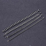 Gray Retro Chain Bracelet Stainless Steel Punk Style