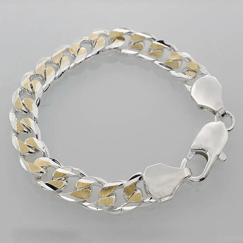 Men's Silver Bracelets High Quality Hot Selling Christmas Jewelry