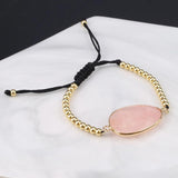 Amethyst Pink Crystal Bracelet Bangle for Women